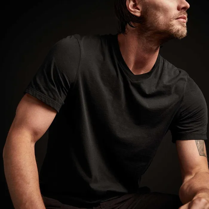 Men TShirts James Perse 3 Pack Luxe Lotus Jersey V Neck Tee Black