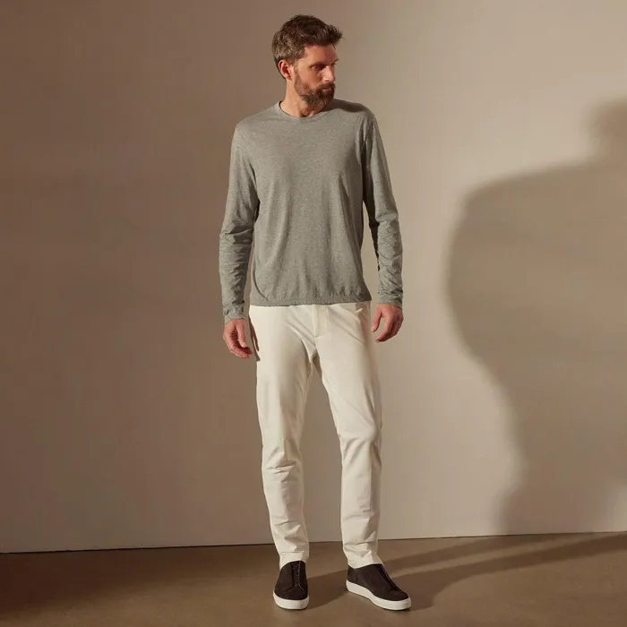 Men TShirts James Perse Luxe Lotus Jersey Crew Heather Grey