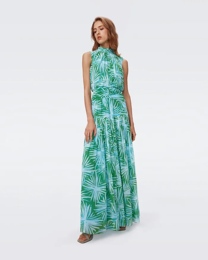 Menon Dress Sea Holly Green Women DVF Dresses