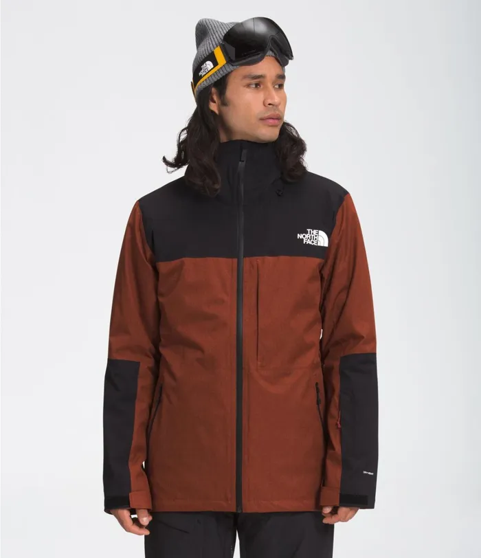 Mens 3In1 The North Face ThermoBall Eco Snow Triclimate Brandy Brown Heatherbrandy Brown