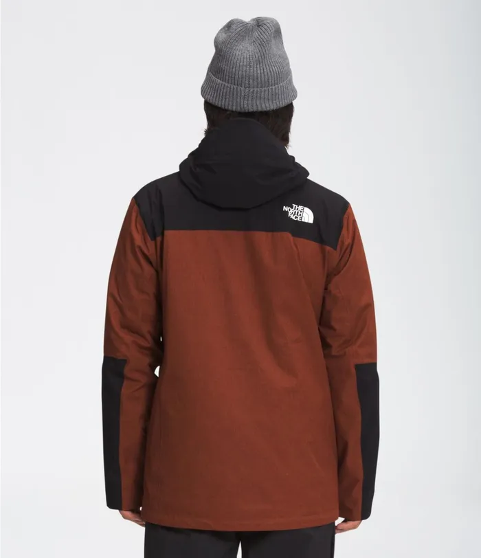 Mens 3In1 The North Face ThermoBall Eco Snow Triclimate Brandy Brown Heatherbrandy Brown