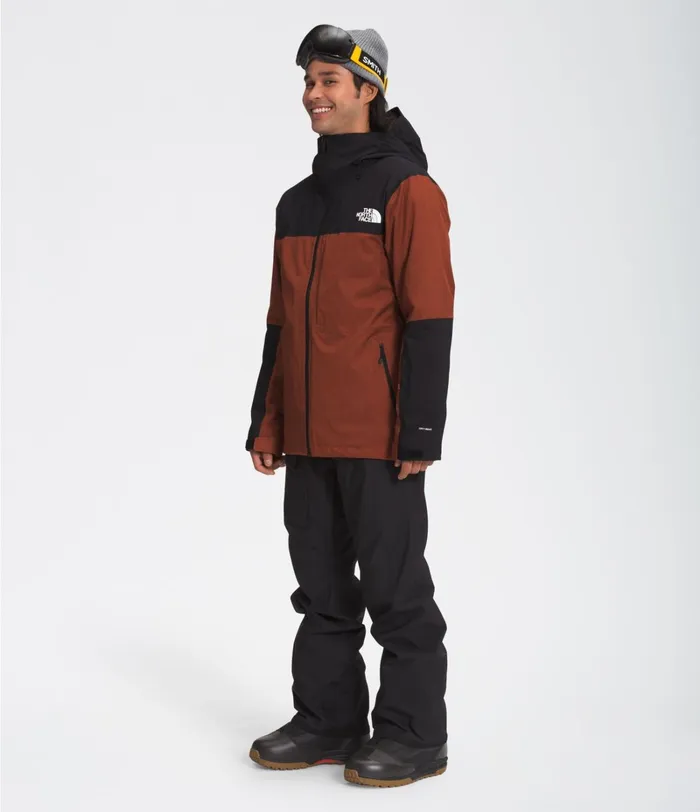 Mens 3In1 The North Face ThermoBall Eco Snow Triclimate Brandy Brown Heatherbrandy Brown
