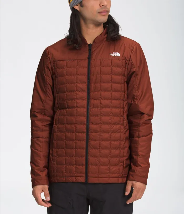 Mens 3In1 The North Face ThermoBall Eco Snow Triclimate Brandy Brown Heatherbrandy Brown