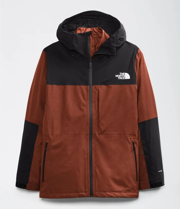 Mens 3In1 The North Face ThermoBall Eco Snow Triclimate Brandy Brown Heatherbrandy Brown