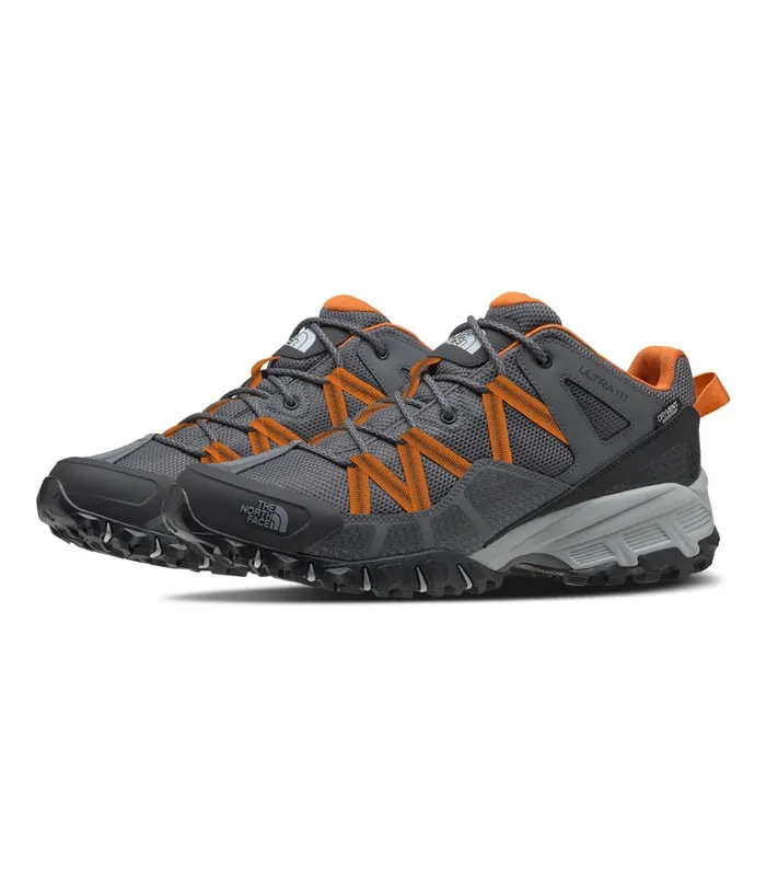 Mens Hiking The North Face Ultra 111 WP Zinc Greyburnt Orange