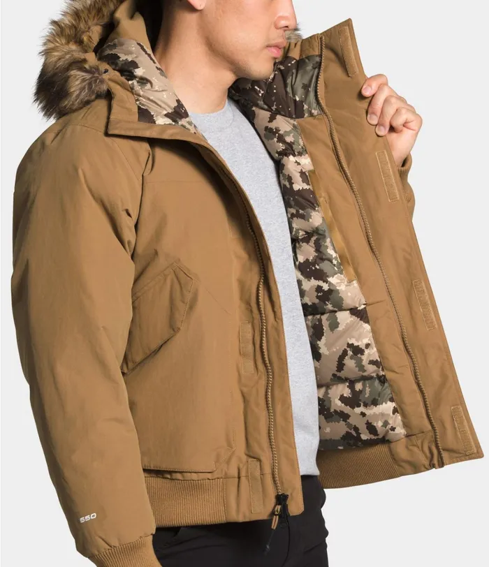 Mens Insulated and Down Jackets The North Face STOVER JACKET Utility Brown