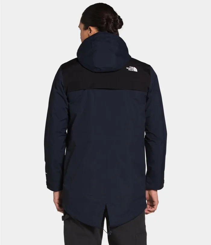Mens Rainwear The North Face City Breeze Rain Parka Aviator Navytnf Black
