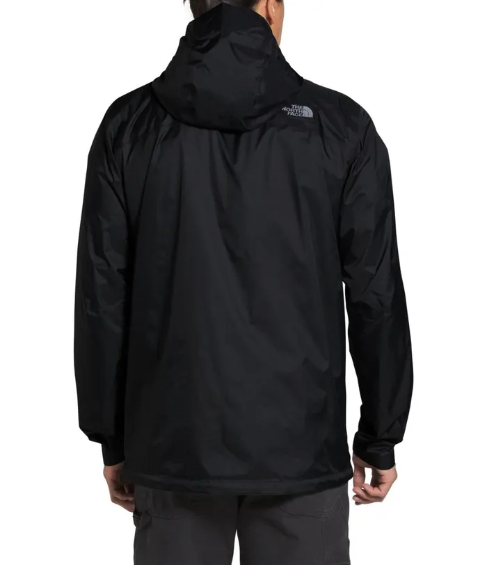 Mens Rainwear The North Face Venture 2 Jacket 8211 Tall Tnf Blacktnf Blackmid Grey