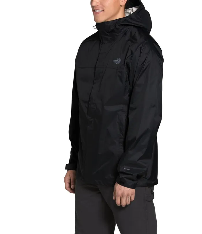 Mens Rainwear The North Face Venture 2 Jacket 8211 Tall Tnf Blacktnf Blackmid Grey