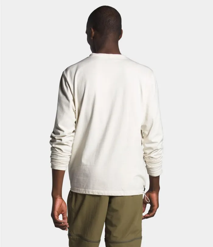 Mens Shirts and Polos The North Face Long Sleeve Woodmont Crew Vintage White