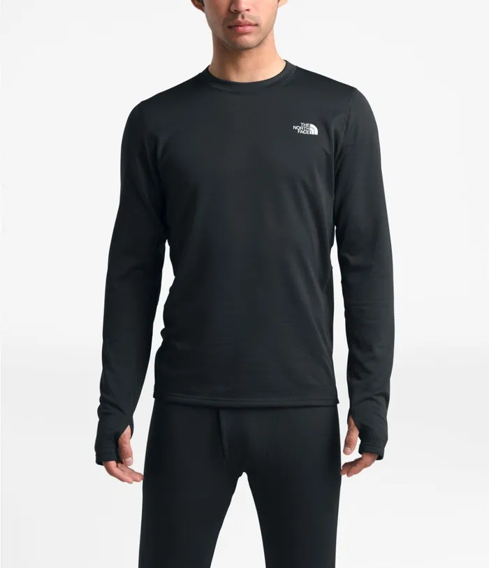 Mens TShirts The North Face UltraWarm Poly Crew Tnf Black