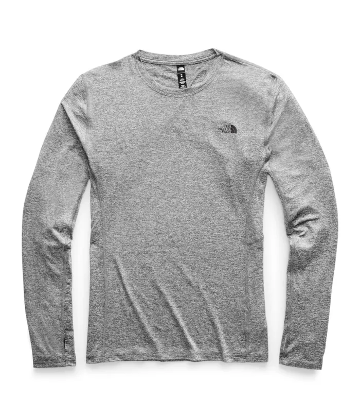 Mens TShirts The North Face Warm Poly Crew Tnf Medium Grey Heather