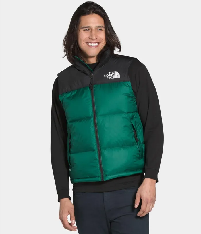 Mens Vests The North Face 1996 Retro Nuptse Vest Evergreen