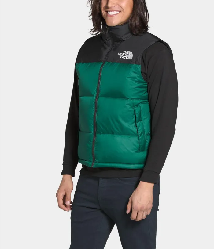 Mens Vests The North Face 1996 Retro Nuptse Vest Evergreen