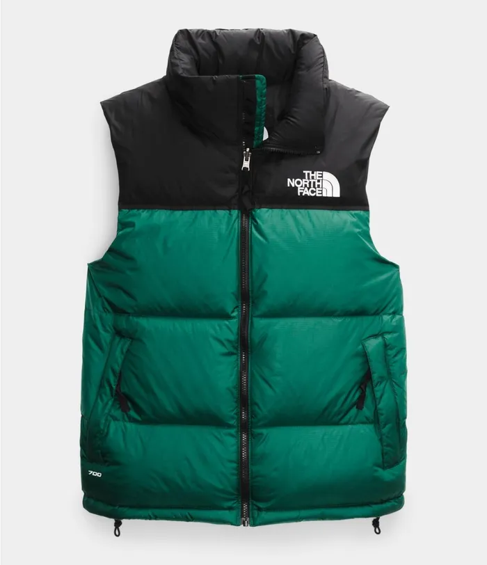 Mens Vests The North Face 1996 Retro Nuptse Vest Evergreen