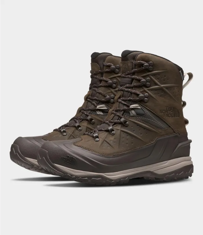 Mens Winter Boots The North Face Chilkat Evo II Coffee Browntnf Black