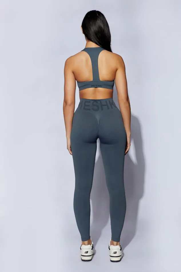 Meshki Activewear Leia Seamless Leggings 8211 Charcoal Charcoal 8211 Women
