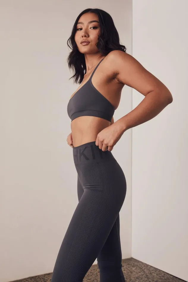 Meshki Activewear Leia Seamless Leggings 8211 Charcoal Charcoal 8211 Women