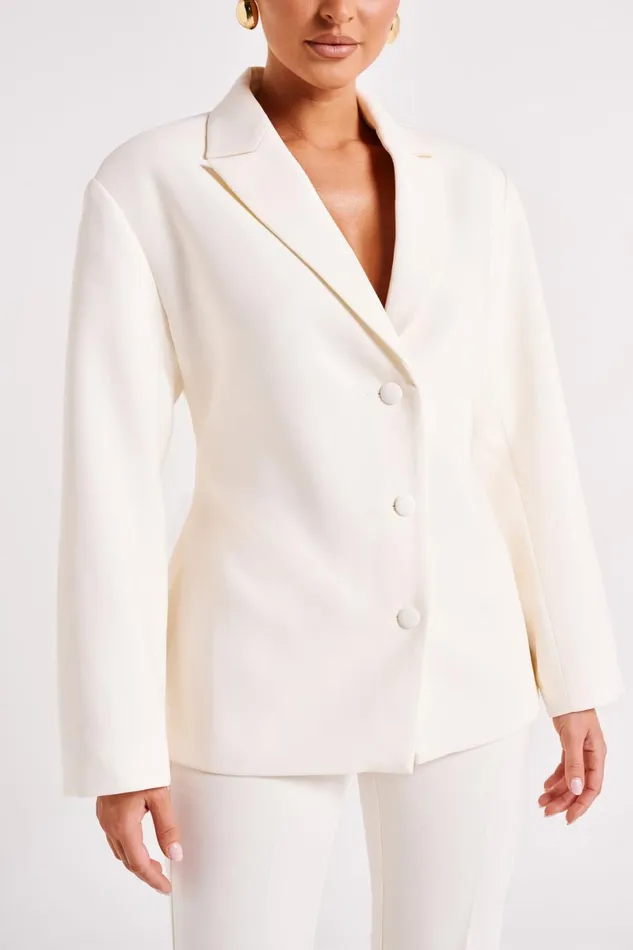 Meshki Blazers Addie Suiting Blazer 8211 Ivory Ivory 8211 Women