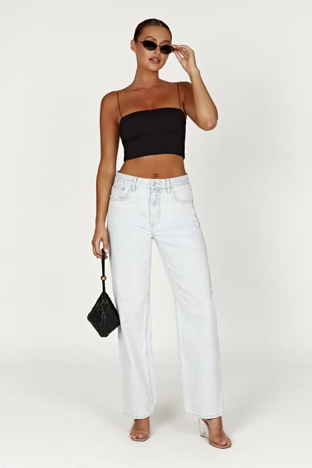 Meshki Crop Tops Yvonne Cami Crop Top 8211 Black Black 8211 Women