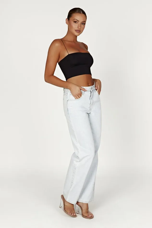 Meshki Crop Tops Yvonne Cami Crop Top 8211 Black Black 8211 Women