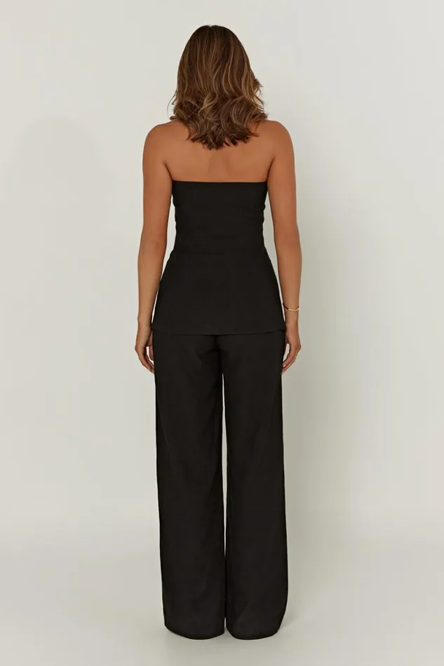 Meshki Pants Adina Linen Pant 8211 Black Black 8211 Women