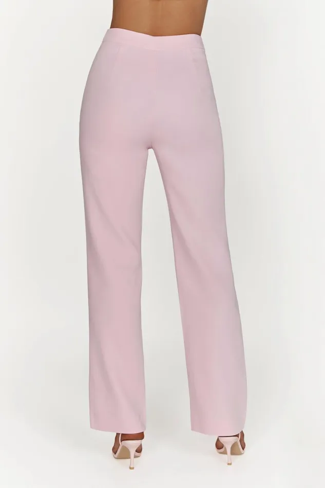 Meshki Pants Allanah Straight Leg Pant 8211 Blush Pink Blushpink 8211 Women