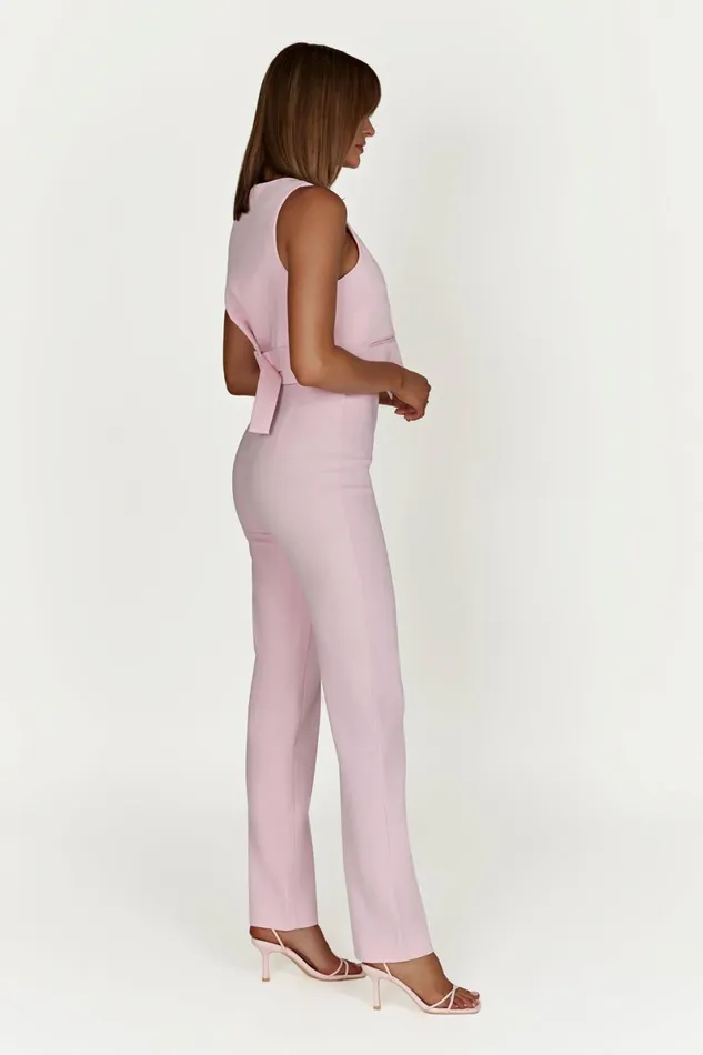 Meshki Pants Allanah Straight Leg Pant 8211 Blush Pink Blushpink 8211 Women