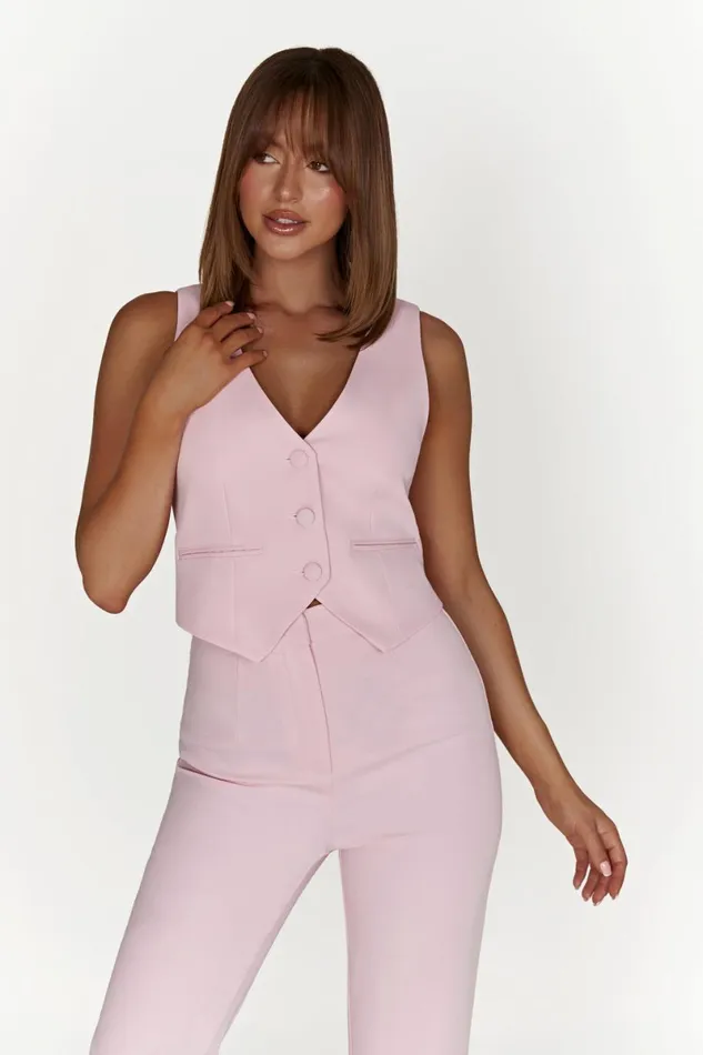 Meshki Pants Allanah Straight Leg Pant 8211 Blush Pink Blushpink 8211 Women