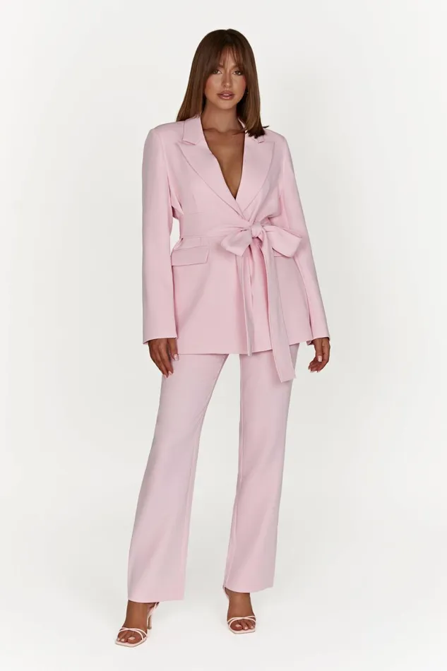 Meshki Pants Allanah Straight Leg Pant 8211 Blush Pink Blushpink 8211 Women