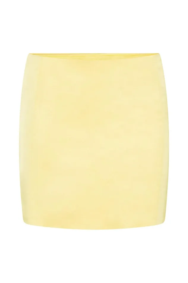 Meshki Skirts Briony Low Rise Mini Skirt 8211 Lemon Lemon 8211 Women Meshki Skirts Briony Low Rise Mini Skirt 8211 Lemon Lemon 8211 Women