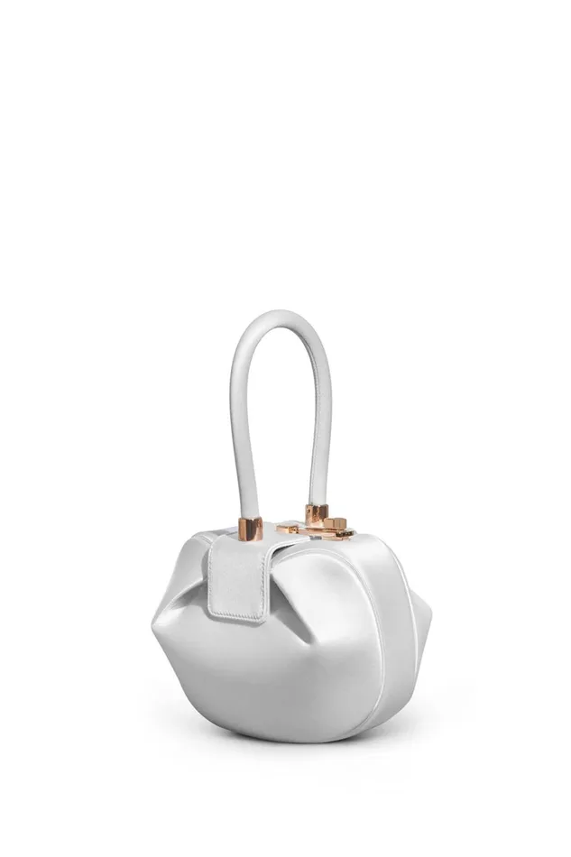 Mini Bags Women Gabriela Hearst Demi Bag In Ivory Satin