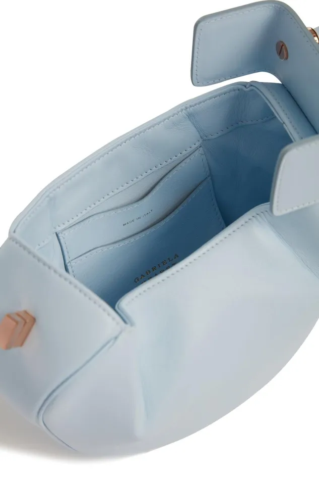 Mini Bags Women Gabriela Hearst Demi Bag In Light Blue Nappa Leather