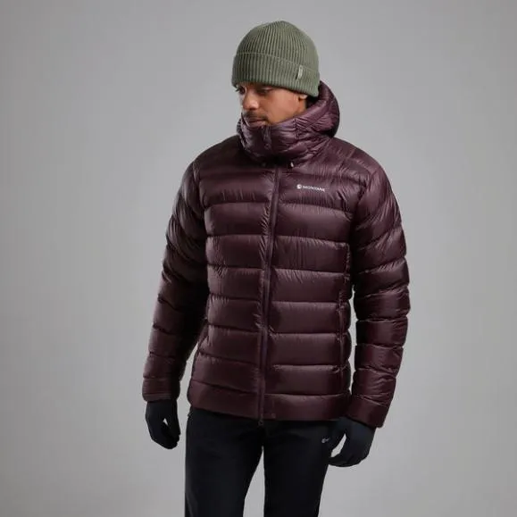 Montane AntiFreeze XT Hooded Down Jacket Dark Garnetacer Redneptune Blueblackslateeclipse Bluealder Green Mens Montane Down