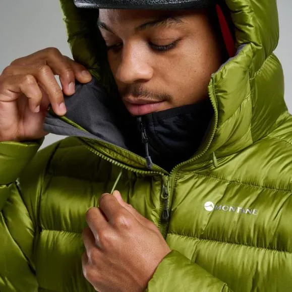 Montane AntiFreeze XT Hooded Down Jacket Dark Garnetacer Redneptune Blueblackslateeclipse Bluealder Green Mens Montane Down