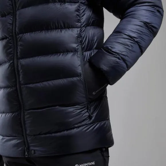 Montane AntiFreeze XT Hooded Down Jacket Dark Garnetacer Redneptune Blueblackslateeclipse Bluealder Green Mens Montane Down
