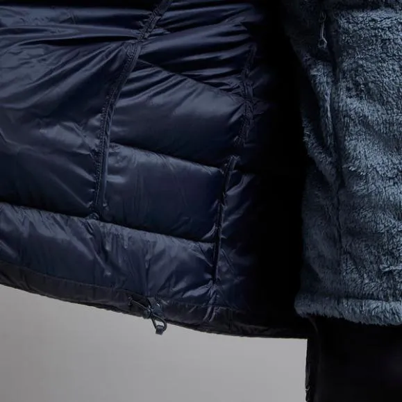 Montane AntiFreeze XT Hooded Down Jacket Dark Garnetacer Redneptune Blueblackslateeclipse Bluealder Green Mens Montane Down