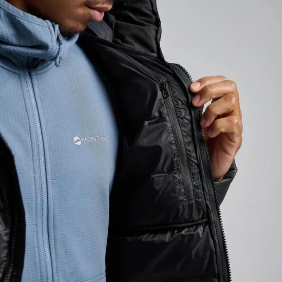 Montane AntiFreeze XT Hooded Down Jacket Dark Garnetacer Redneptune Blueblackslateeclipse Bluealder Green Mens Montane Down