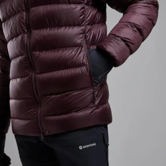 Montane AntiFreeze XT Hooded Down Jacket Dark Garnetacer Redneptune Blueblackslateeclipse Bluealder Green Mens Montane Down