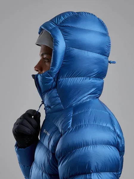 Montane AntiFreeze XT Hooded Down Jacket Dark Garnetacer Redneptune Blueblackslateeclipse Bluealder Green Mens Montane Down