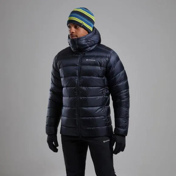 Montane AntiFreeze XT Hooded Down Jacket Dark Garnetacer Redneptune Blueblackslateeclipse Bluealder Green Mens Montane Down