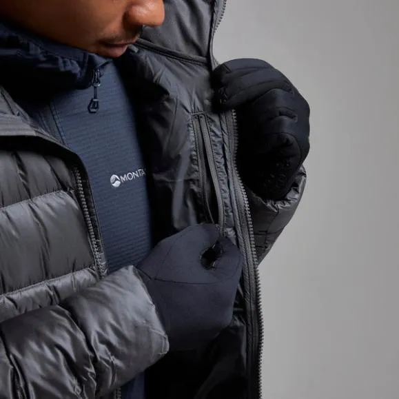 Montane AntiFreeze XT Hooded Down Jacket Dark Garnetacer Redneptune Blueblackslateeclipse Bluealder Green Mens Montane Down