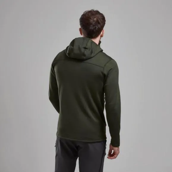 Montane Fury XT Hooded Fleece Jacket Eclipse Blueblackacer Redoak Green Mens Montane Fleece