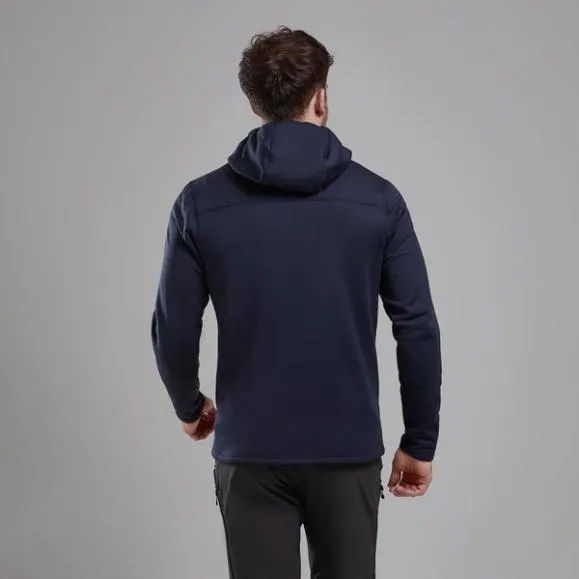 Montane Fury XT Hooded Fleece Jacket Eclipse Blueblackacer Redoak Green Mens Montane Fleece