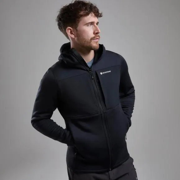 Montane Fury XT Hooded Fleece Jacket Eclipse Blueblackacer Redoak Green Mens Montane Fleece