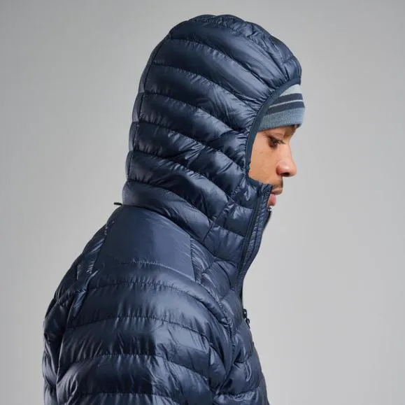 Montane Icarus Hooded Insulated Jacket Eclipse Bluedark Garnetblack Mens Montane Insulated