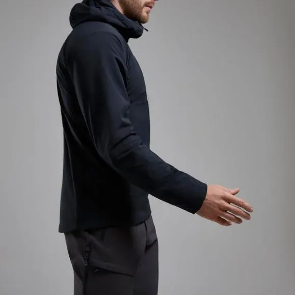 Montane Khamsin Hooded Softshell Jacket Blackcaperneptune Blue Mens Montane Softshell