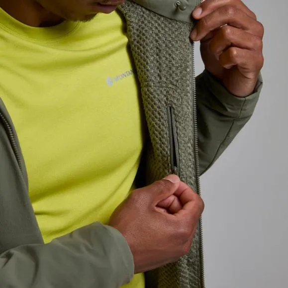 Montane Khamsin Hooded Softshell Jacket Blackcaperneptune Blue Mens Montane Softshell