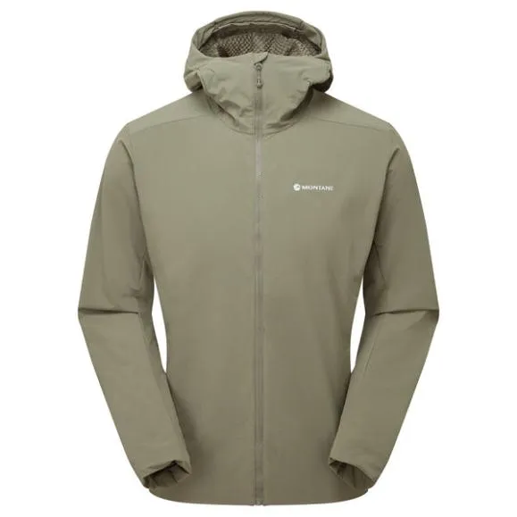 Montane Khamsin Hooded Softshell Jacket Blackcaperneptune Blue Mens Montane Softshell