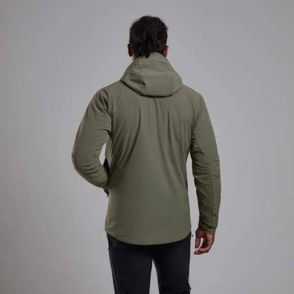 Montane Khamsin Hooded Softshell Jacket Blackcaperneptune Blue Mens Montane Softshell